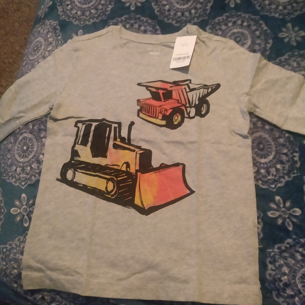 Boys long sleeve shirt. 5t. Grey